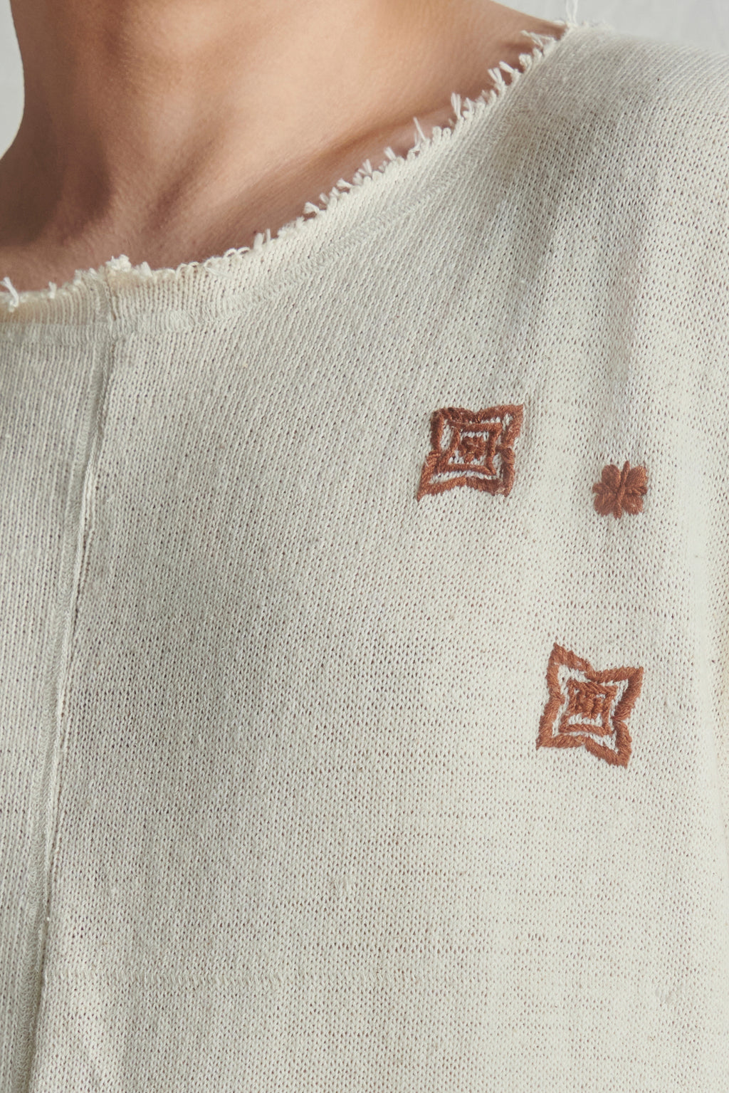 Chikankari Drop tank tee shirt