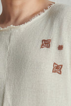 Chikankari Drop tank tee shirt