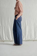 Fray applique boot cut denims