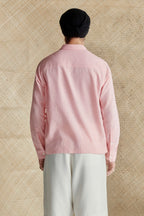 Gulabi chikankari shirt