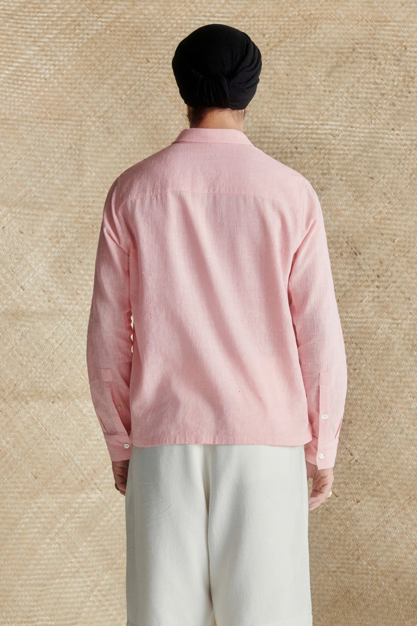 Gulabi chikankari shirt