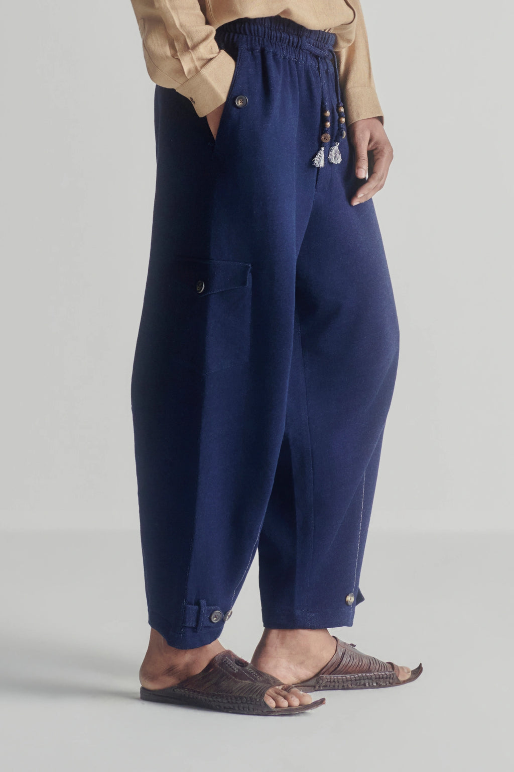 Indigo high pants
